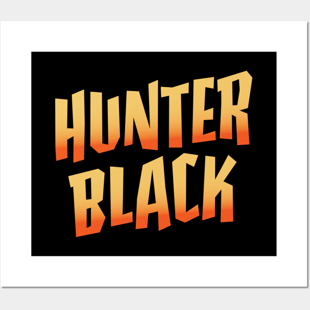 Hunter Black Logo Wall Art by RaygunTeaParty